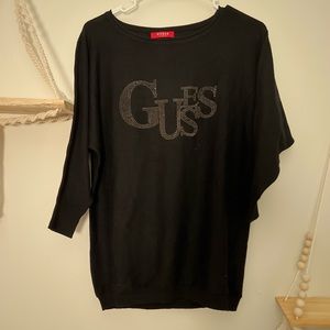 Guess Black Sweater Top